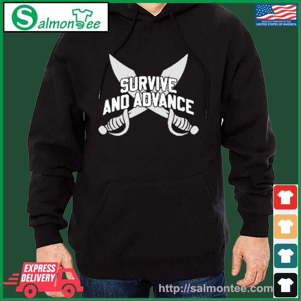 Survive And Advance Xu Tee Barstool Sports Shirt salmon black hoodie