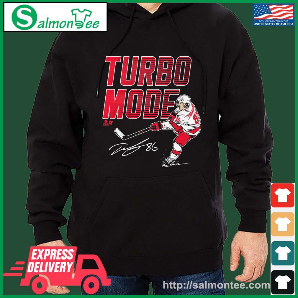 Teuvo Teräväinen Turbo Mode Signature Shirt salmon black hoodie