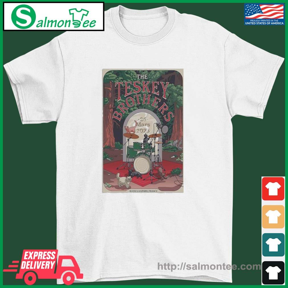 The Teskey Brothers March 25 2023 Bataclan Paris France Poster Shirt