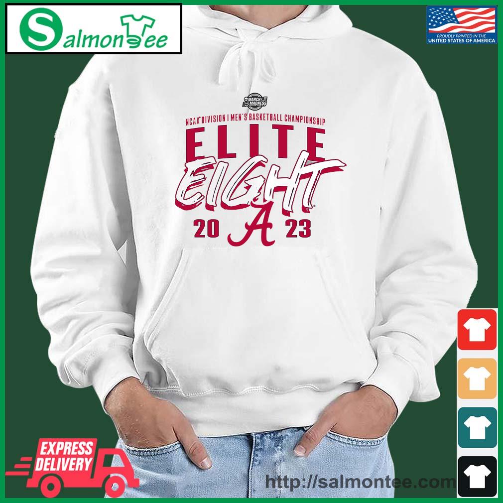 Top alabama Crimson Tide Men's Basketball Elite 8 2023 NCAA March Madness Shirt salmon white hoodie