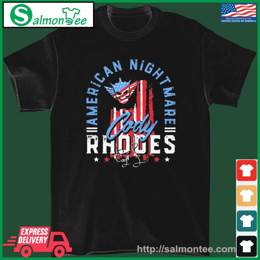 Top rhodes American Nightmare Text Shirt