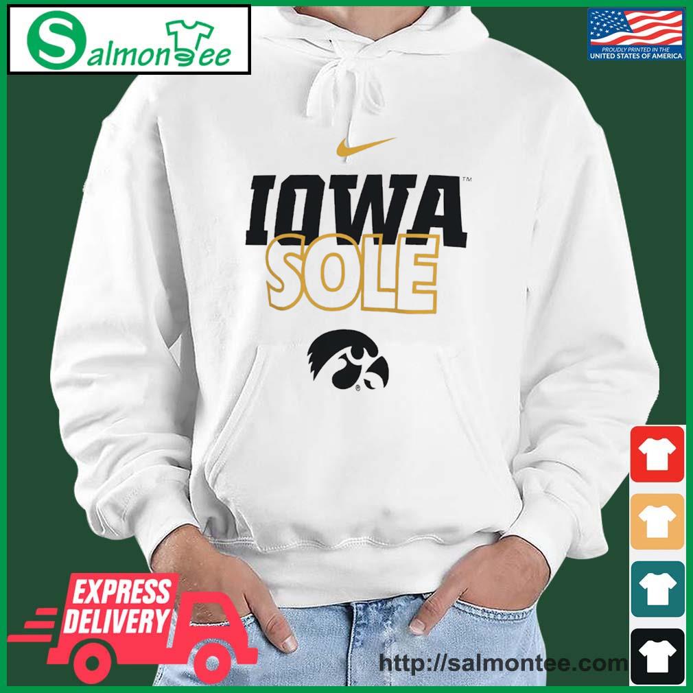 University of Iowa Basketball Nike Iowa Sole s salmon white hoodie