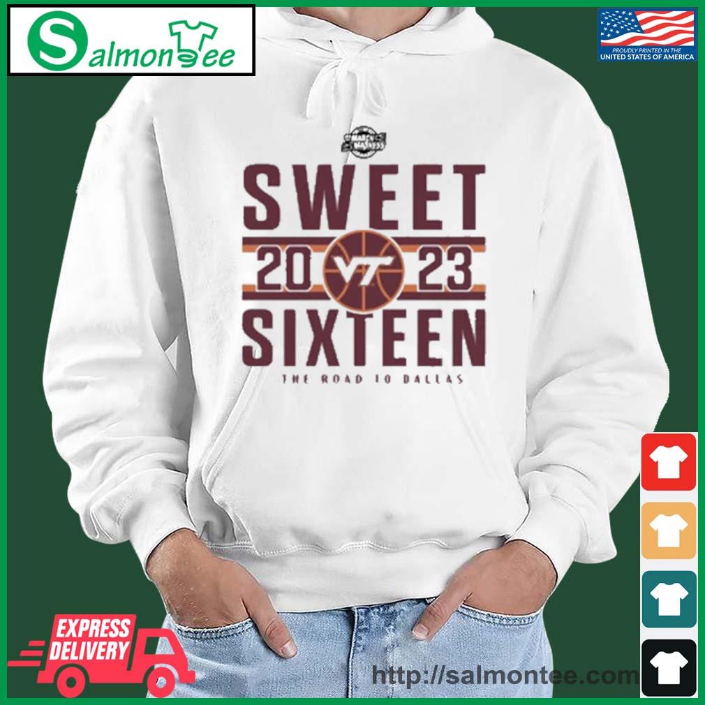 Women's 2023 Virginia March Madness Sweet Sixteen Shirts salmon white hoodie