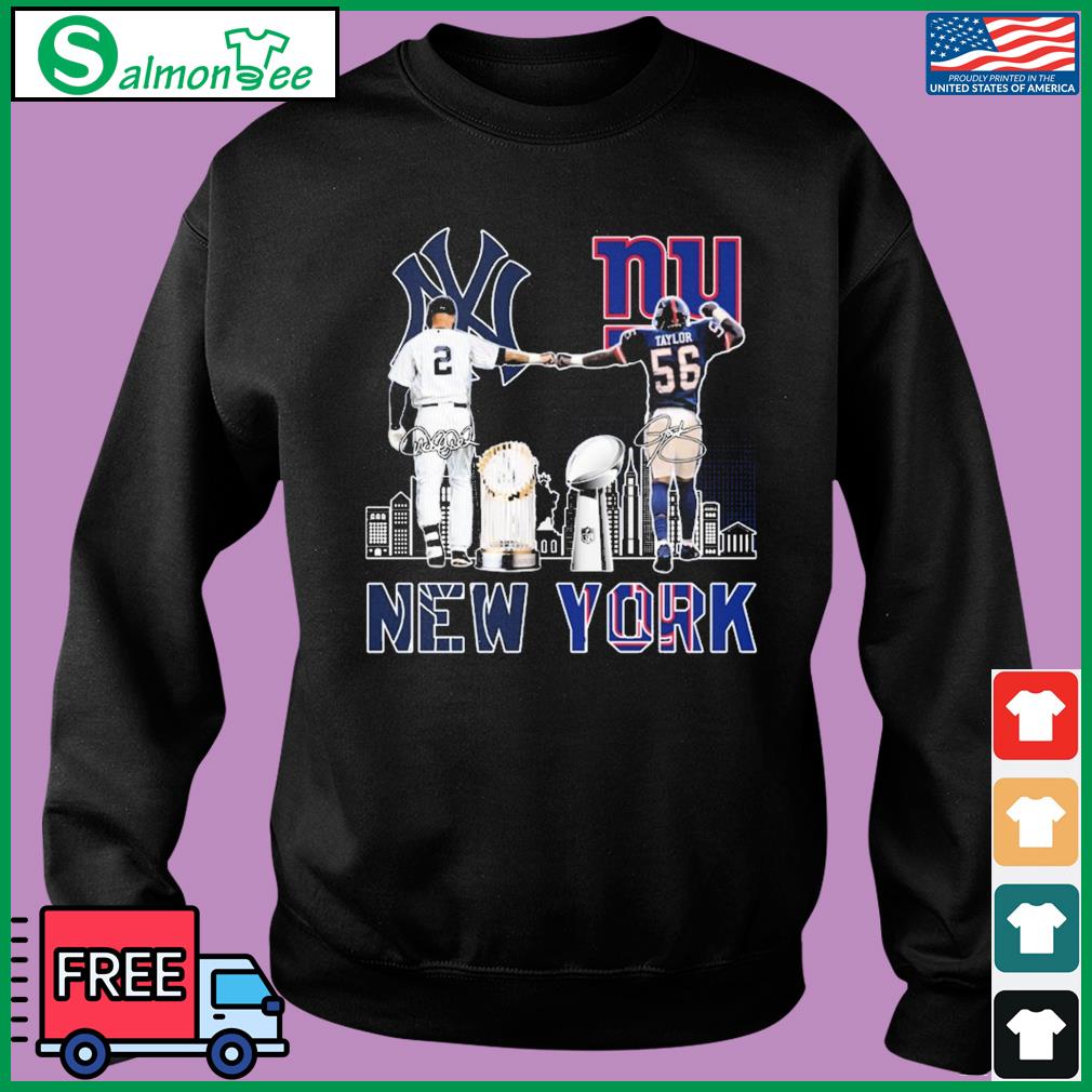 Official Derek Jeter New York Yankees and Taylor New York Giants Sport City Skyline  Shirt, hoodie, sweater, long sleeve and tank top