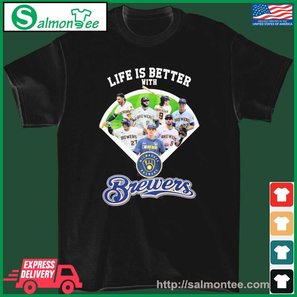 Life Is Better With Teams Milwaukee Brewers Shirt, hoodie, longsleeve,  sweatshirt, v-neck tee