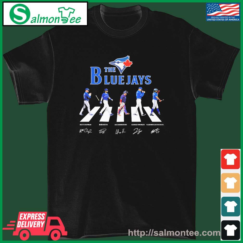 The Blue Jays Matt Chapman Bo Richette Alejandro Kirk George Springer  Vladimir Guerrero Jr. Abbey Road signature shirt - Limotees