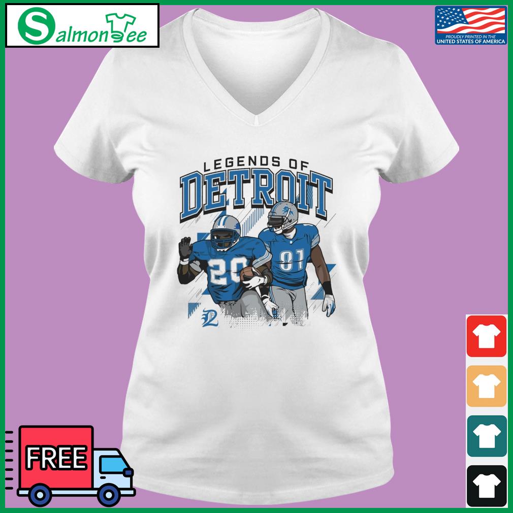 Calvin Johnson And Barry Sanders Legends Of Detroit Lions Shirt - Shibtee  Clothing