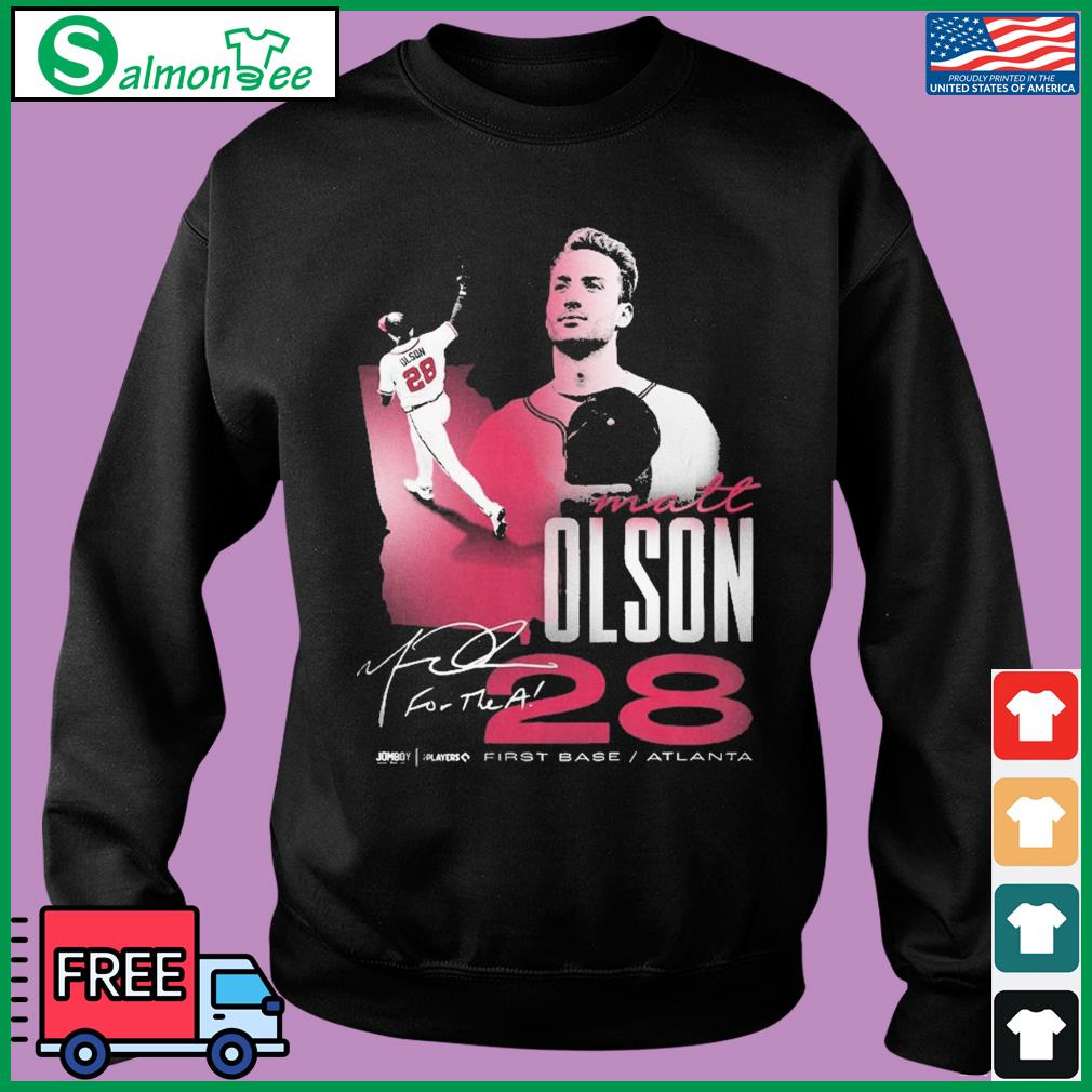 Atlanta Braves Matt Olson cartoon signature shirt, hoodie, sweater