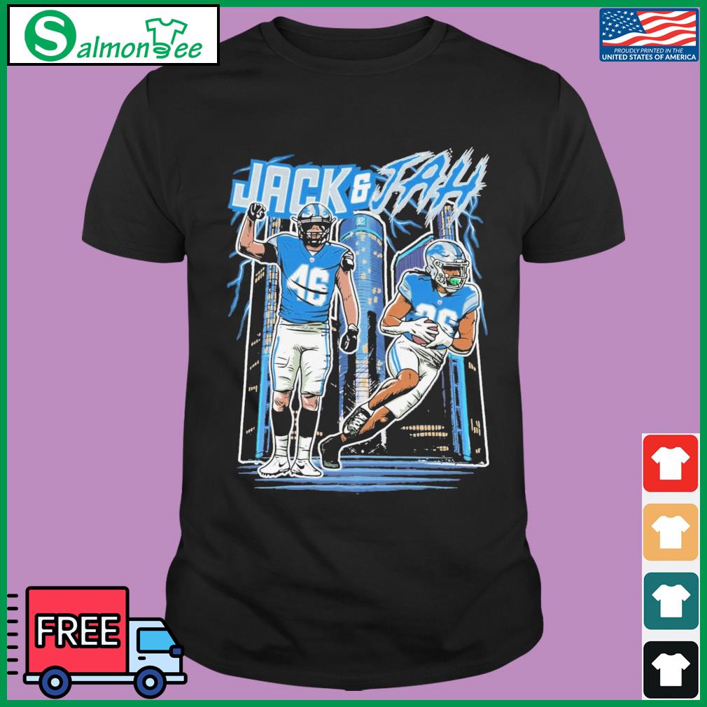 Detroit Lions Jack And Jah Retro Skyline shirt, hoodie, sweater