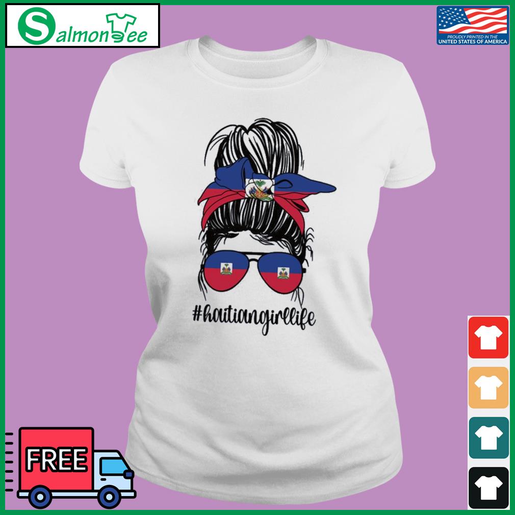Proud Haitian Girl Haiti Flag Haitian Roots Shirt