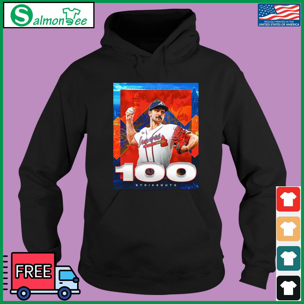 Spencer Strider Atlanta Braves 100 Strikeouts Shirt, hoodie