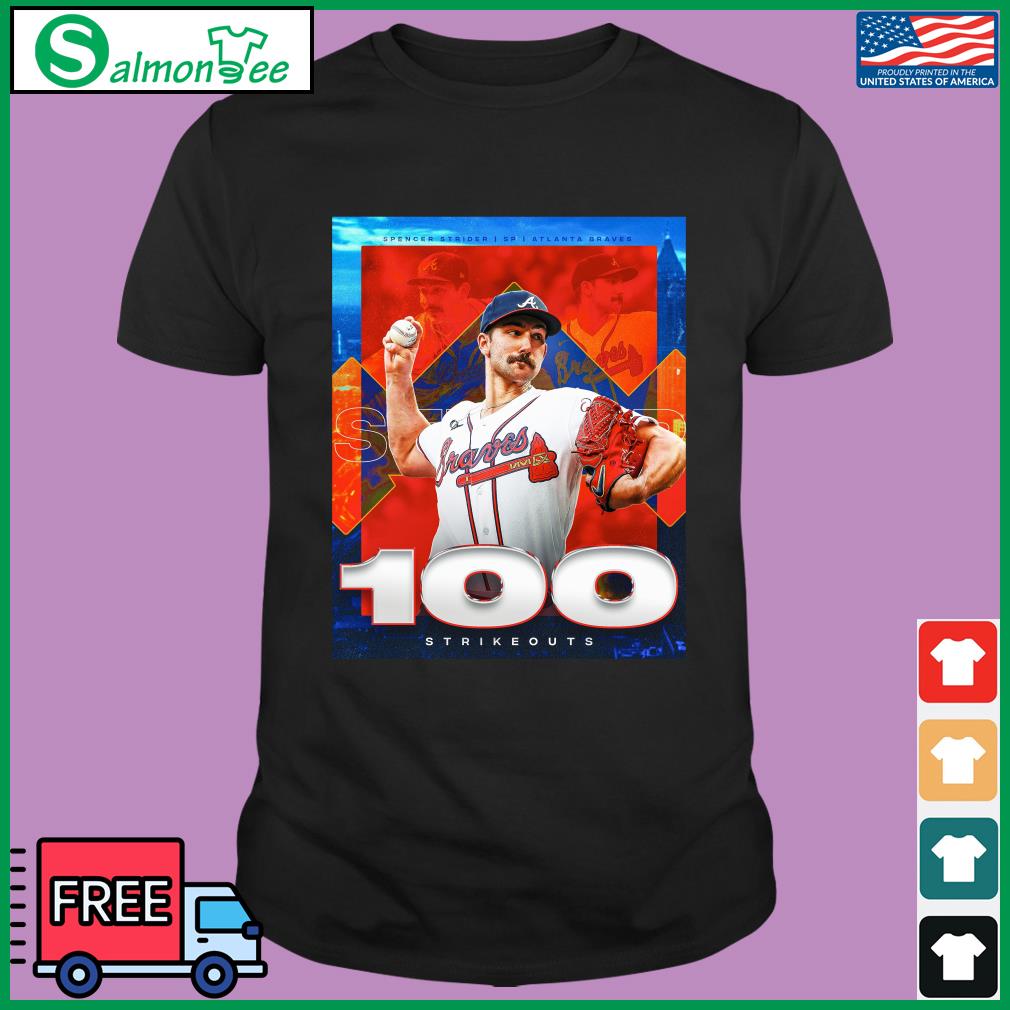 Spencer Strider Atlanta Braves 100 Strikeouts Shirt, hoodie