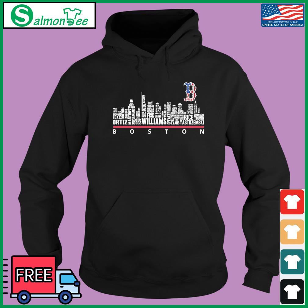 Boston Red Sox Skyline Player Names Shirt, hoodie, sweater, long