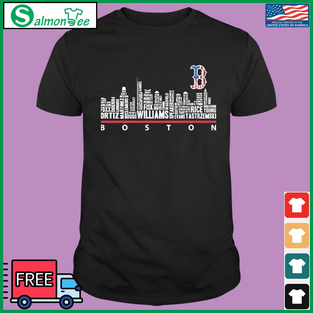 Boston Red Sox Skyline Player Names Shirt, hoodie, sweater, long sleeve and  tank top