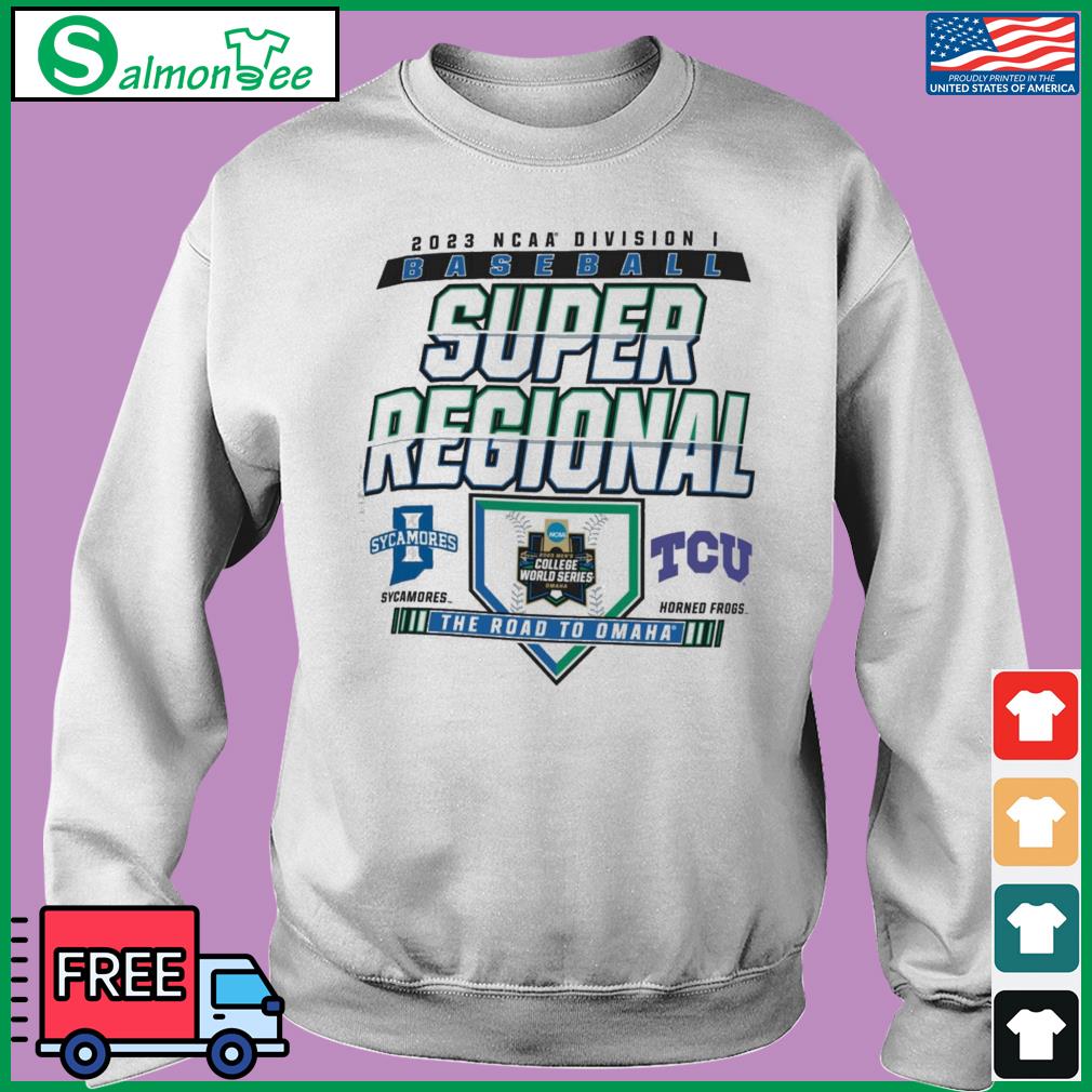 2023 NCAA Division I Baseball Championship college World series Indiana  State Sycamores vs TCU Horned Frogs shirt, hoodie, sweater, long sleeve and  tank top