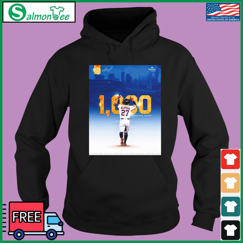 Jose Altuve 1000 Career Runs Signature Shirt, hoodie, sweater, long sleeve  and tank top