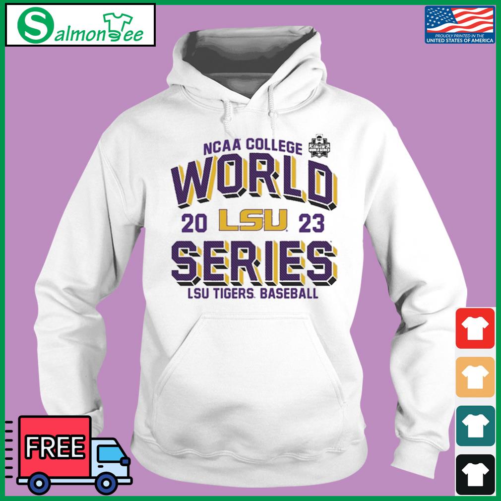 2023 Ncaa College World Series Lsu Tigers White Cws Bound Shirt