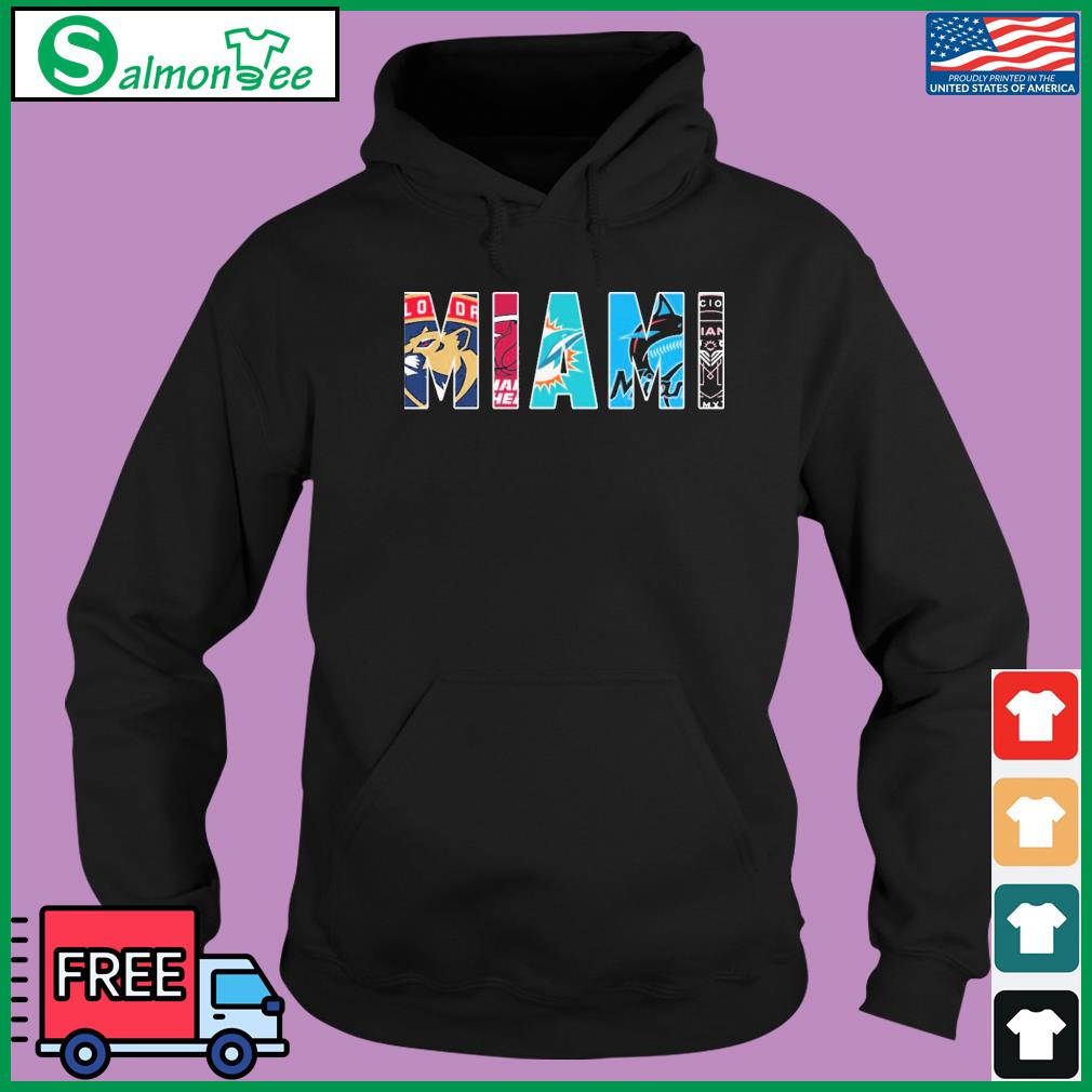 Miami Marlins Miami Dolphins Miami Heat Florida Panthers Inter Miami  signatures shirt, hoodie, sweater, long sleeve and tank top