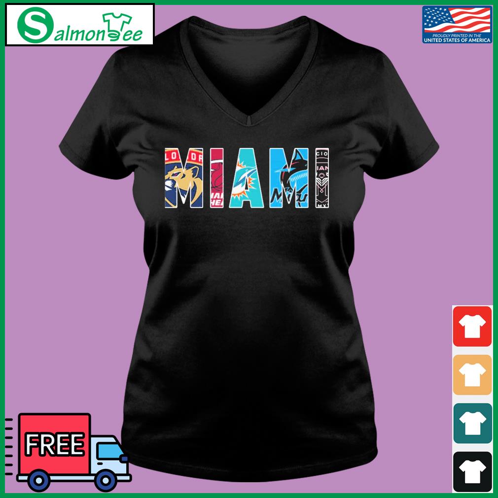 Miami Marlins Miami Dolphins Miami Heat Florida Panthers Inter Miami  signatures shirt, hoodie, sweater, long sleeve and tank top