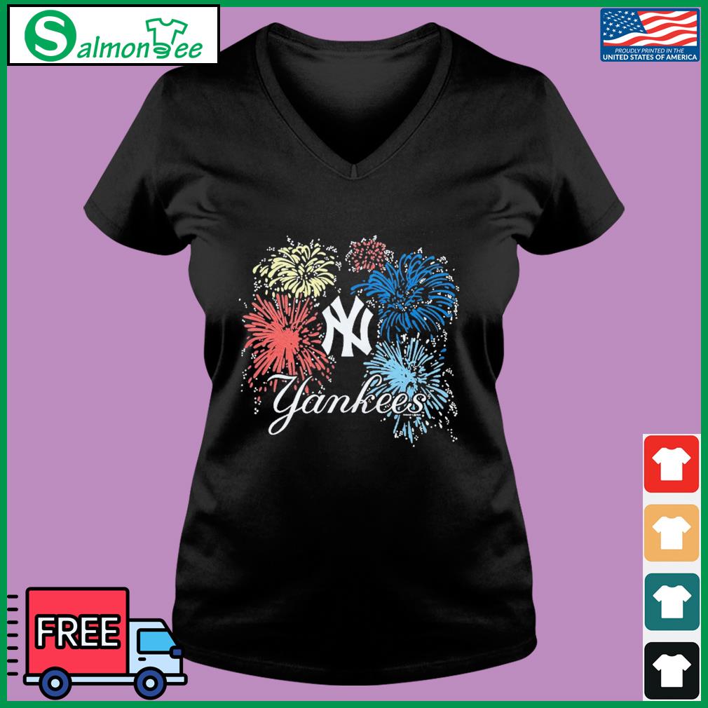 Logo New York Yankees fireworks 4th of July shirt, hoodie, longsleeve,  sweater