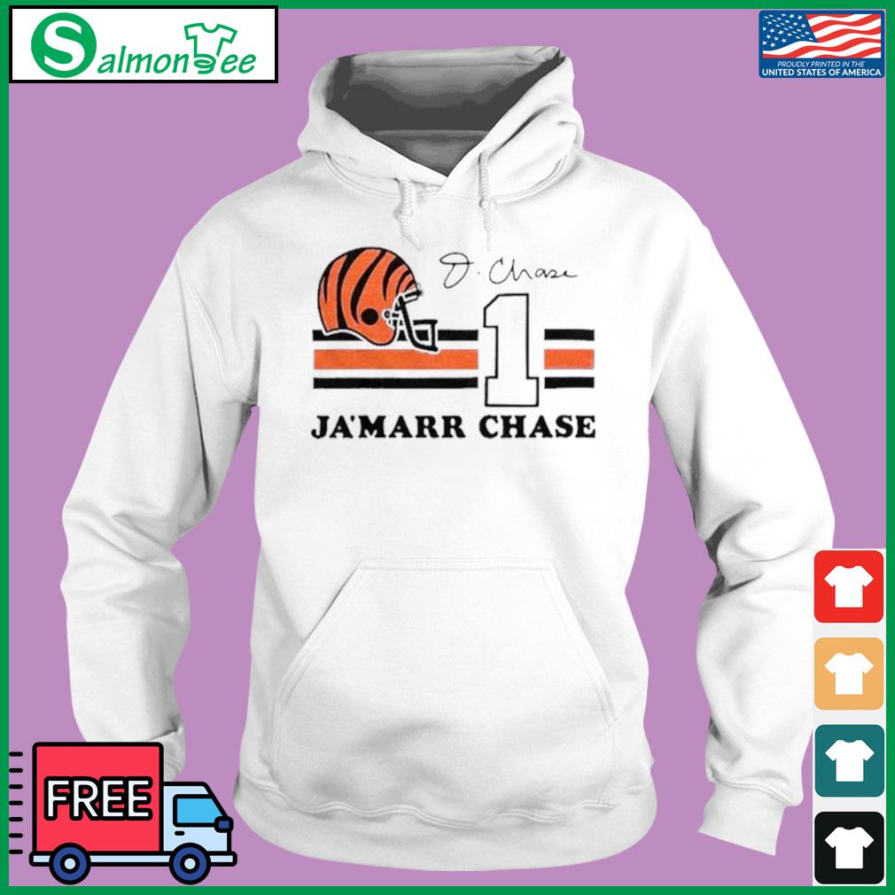 Official Cincinnati Bengals Ja'Marr Chase #1 Signature Shirt, hoodie,  longsleeve, sweatshirt, v-neck tee