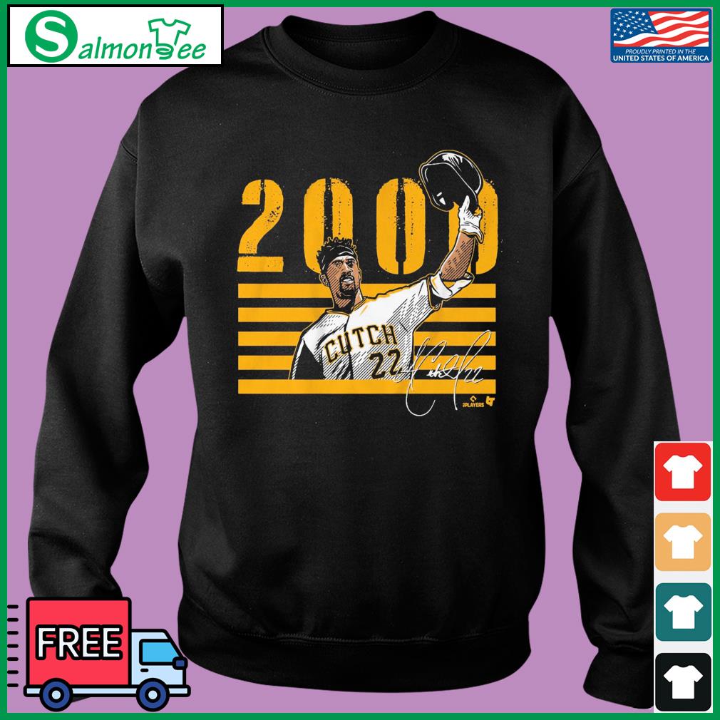 Andrew McCutchen Pittsburgh Pirates 2000 hits signature 2023 shirt