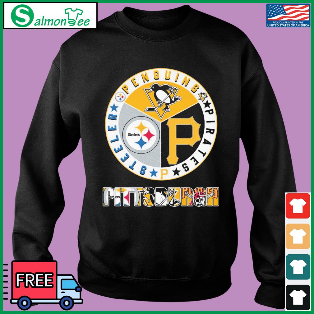 Official Pittsburgh sports teams logo Steelers, Penguins and Pirates Shirt,  hoodie, sweater, long sleeve and tank top