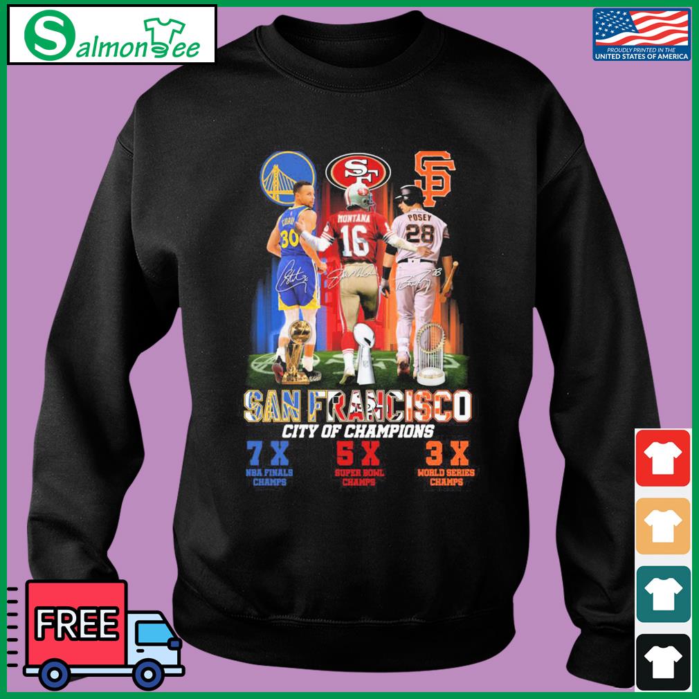 San Francisco Giants 49Ers Warriors City of Champions logo shirt, hoodie,  sweater, long sleeve and tank top