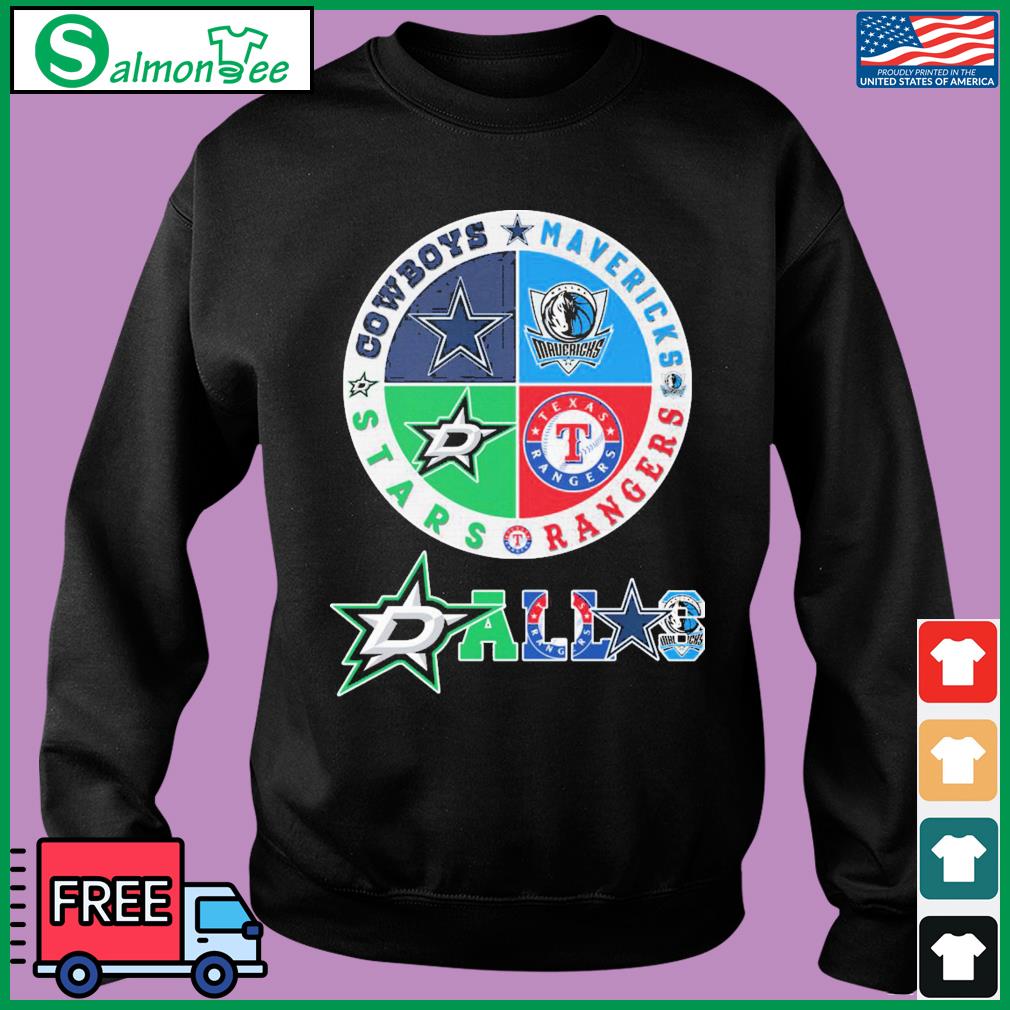 Dallas Cowboys Dallas Rangers Dallas Mavericks 2023 logo shirt, hoodie,  sweater, long sleeve and tank top