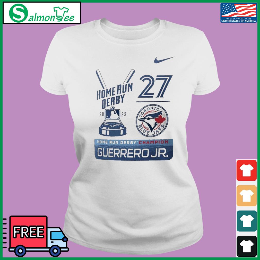 Vladimir guerrero jr. toronto blue jays nike 2023 home run derby champion  shirt, hoodie, sweater, long sleeve and tank top