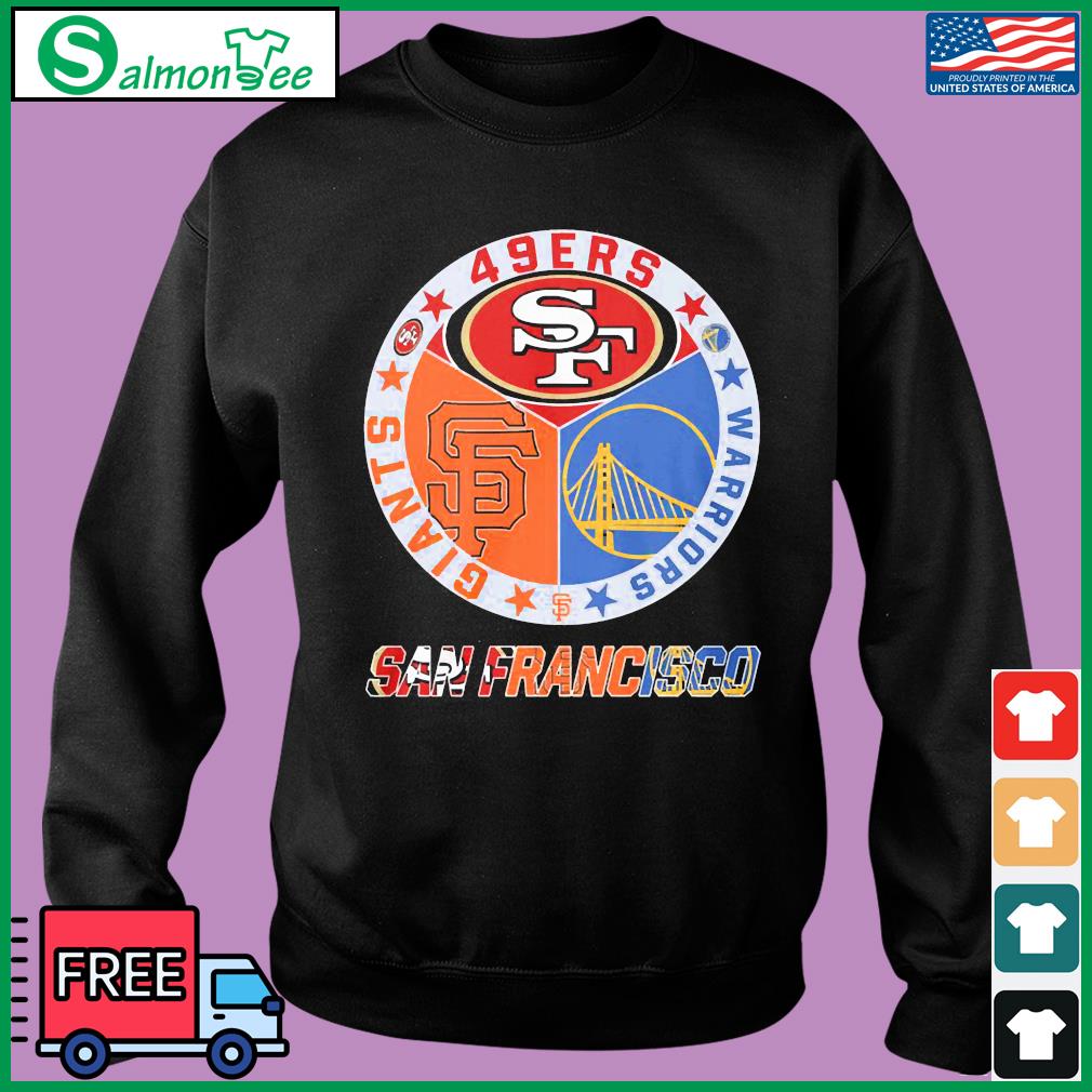 San francisco 49ers and san francisco giants logo shirt