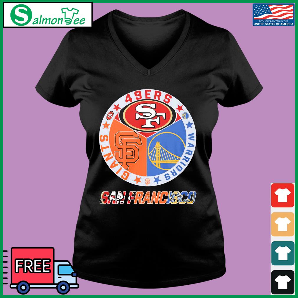 49ERS Warriors Giants San Francisco logo shirt, hoodie, longsleeve,  sweatshirt, v-neck tee