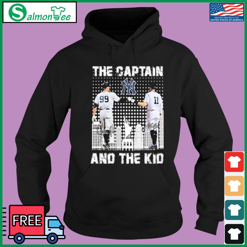 Aaron Judge And Brett Gardner The Captain And The Kid Signatures Logo Shirt,  hoodie, longsleeve, sweater