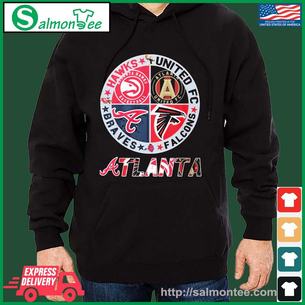 Atlanta Braves Atlanta Falcons Atlanta Hawks Atlanta United Fc Logo 2023  Shirt