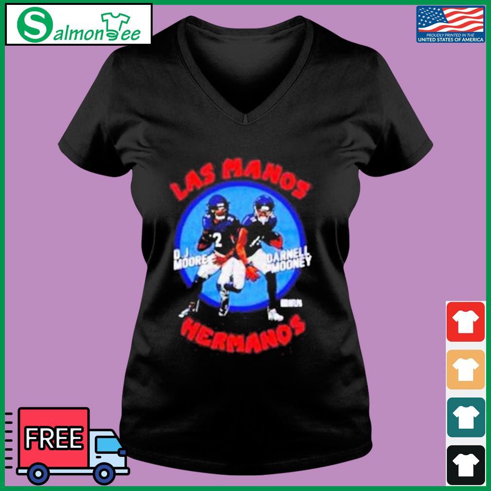 D.J. Moore and Darnell Mooney Chicago Bears Las Manos Hermanos shirt,  hoodie, sweatshirt, ladies tee and tank top