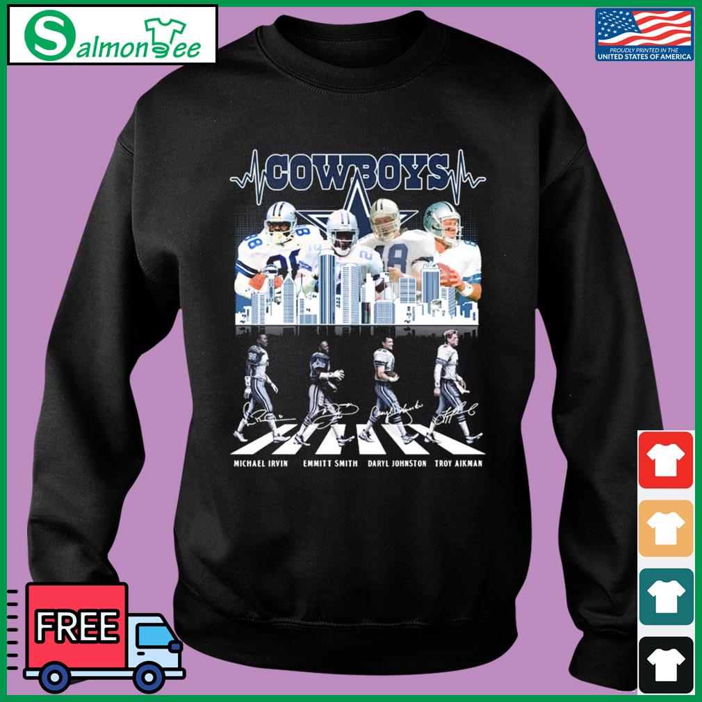 Dallas Cowboys Michael Irvin Emmitt Smith And Troy Aikman 1960-Forever  Signatures Shirt, hoodie, sweater, long sleeve and tank top