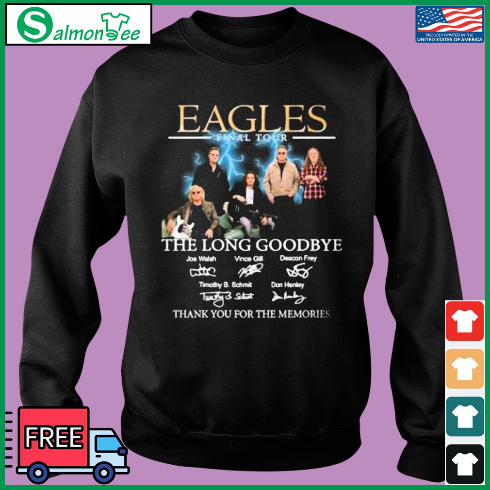 Vintage Eagles Band Signature Shirt Eagles The Long Goodbye Shirt