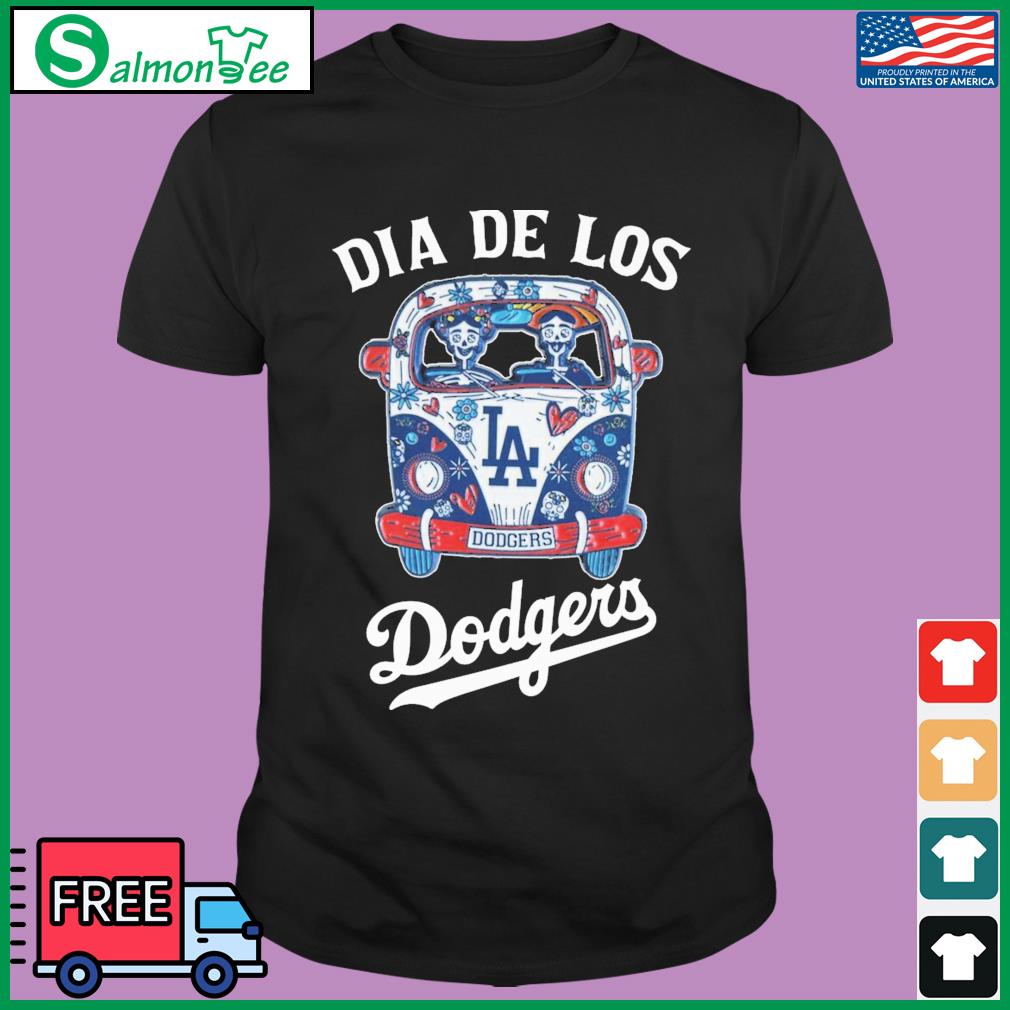 Dia de los dodgers skull shirt, hoodie, sweater, long sleeve and