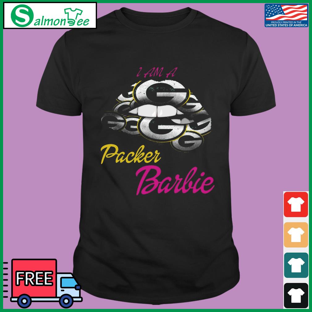 Lip Green Bay Packers I Am A Packer Barbie Shirt, hoodie, sweater