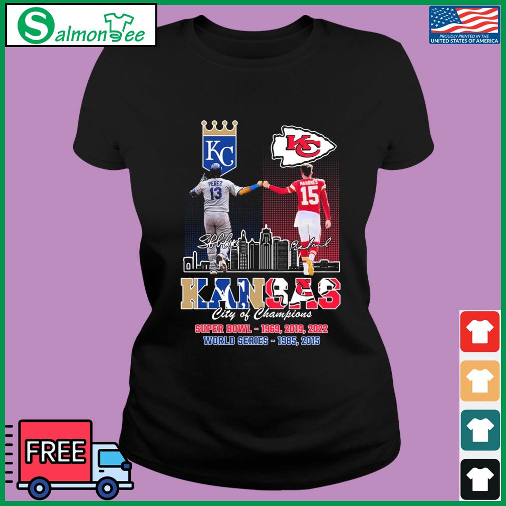 Kansas City Chiefs Mahomes and Kansas City Royals Perez signatures Kansas  city shirt, hoodie, sweater, long sleeve and tank top