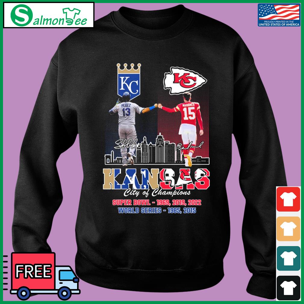 Kansas City Chiefs Mahomes And Kansas City Royals Perez Shirt -  High-Quality Printed Brand