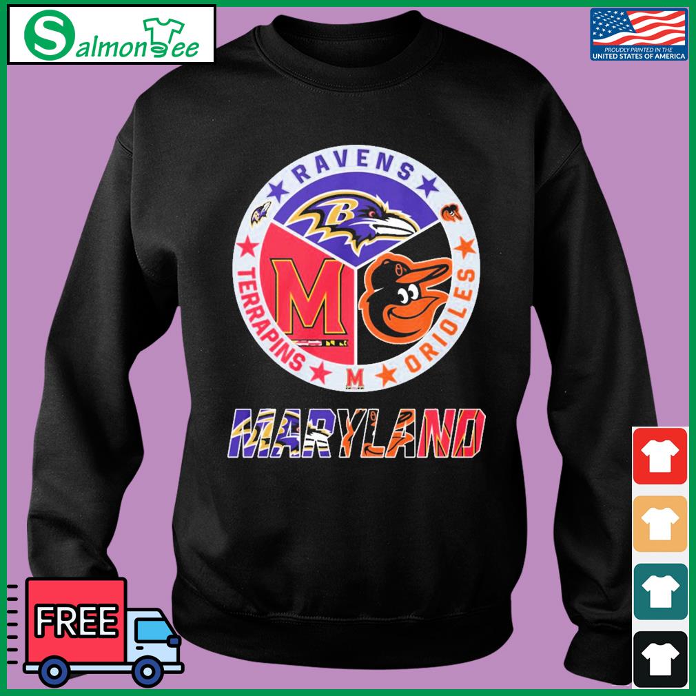 Maryland Sports Teams Orioles, Ravens And Terrapins Shirt, hoodie