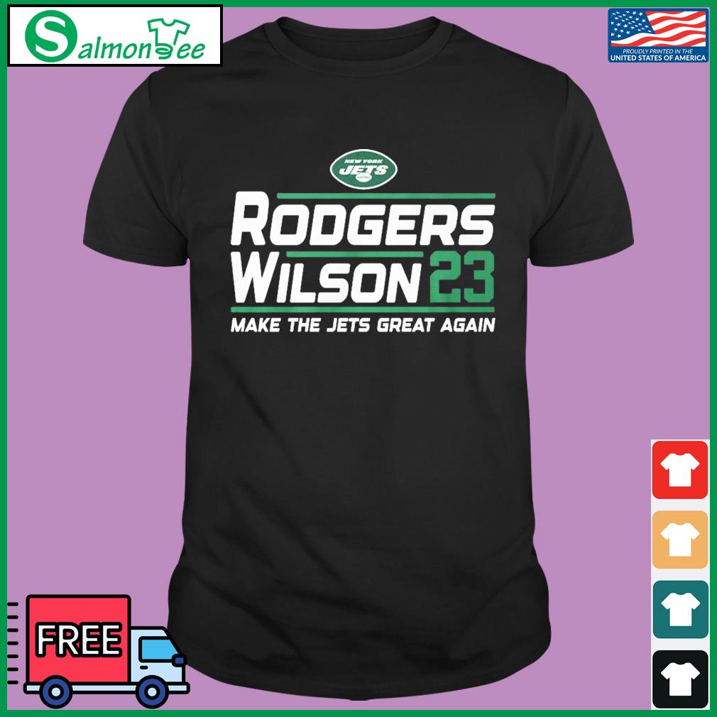 New York Jets Aaron Rodgers Zach Wilson 2023 Make The Jets Great Again Shirt  - Shibtee Clothing