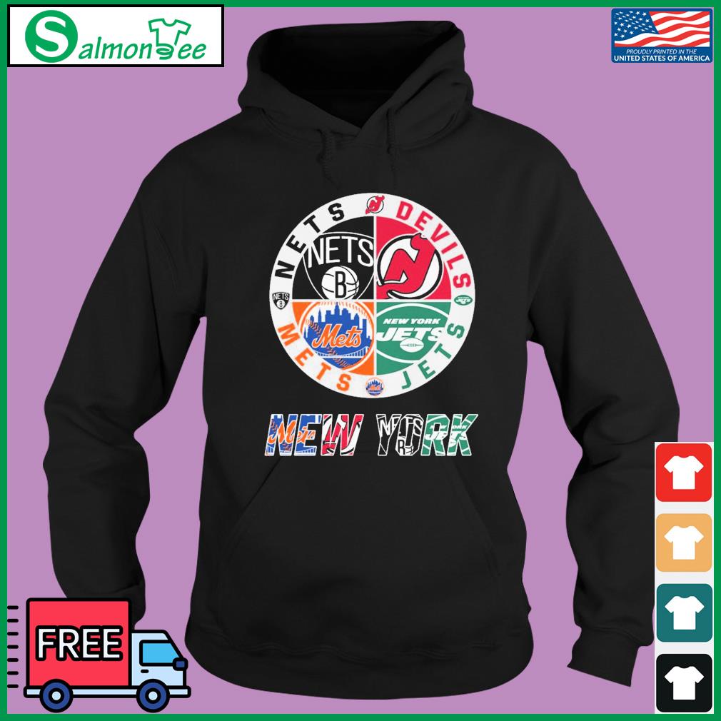 New York Sports Teams Logo Shirt Nets, Devils, Jets And Mets, hoodie,  sweater, long sleeve and tank top