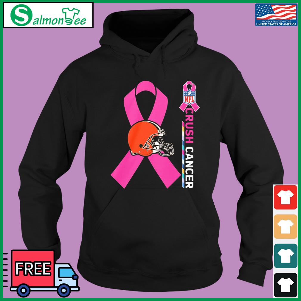 NFL Crush Cancer Cleveland Browns Shirt, hoodie, sweater, long sleeve and  tank top