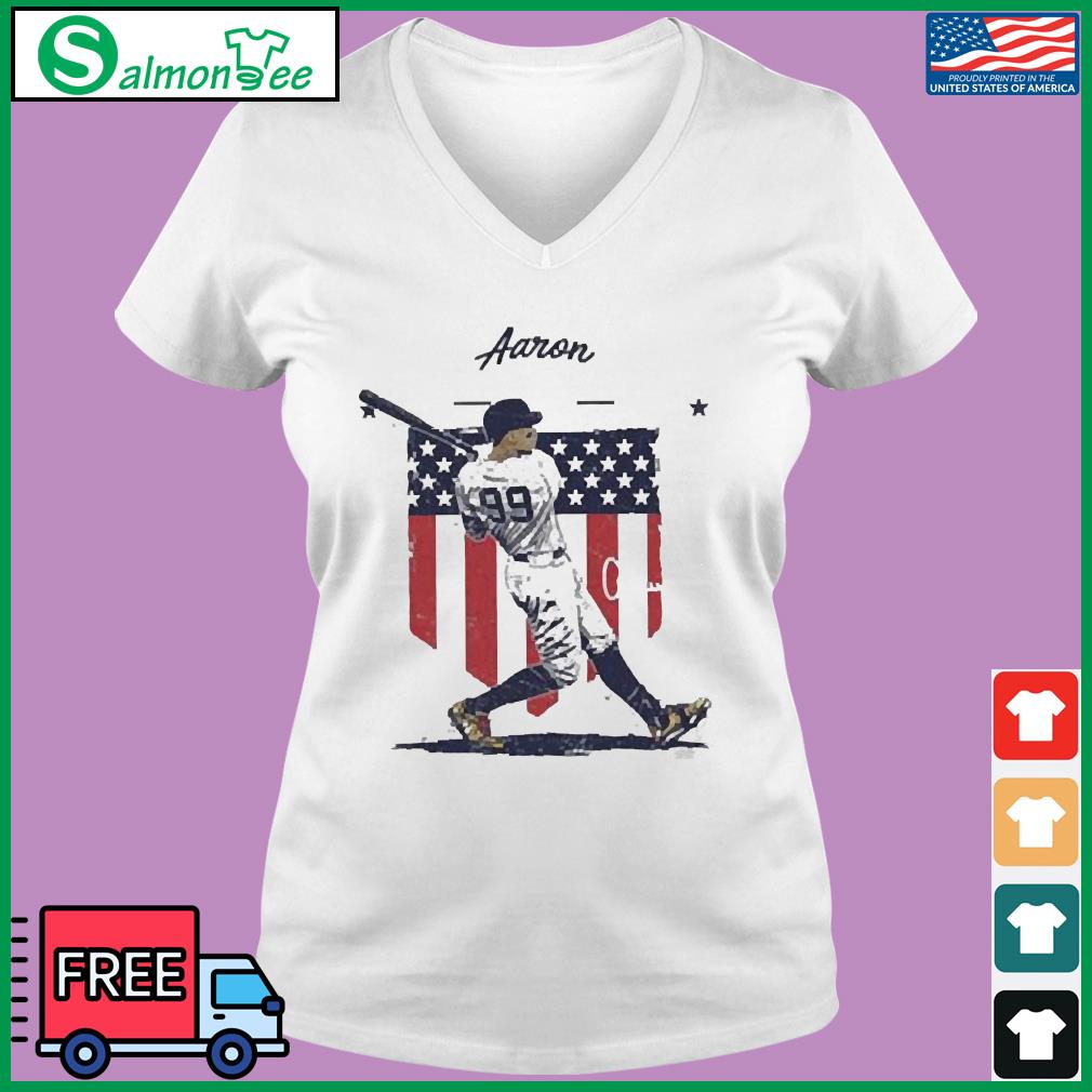 NY Yankees Judge American Flag Signature Baseball Style Shirts