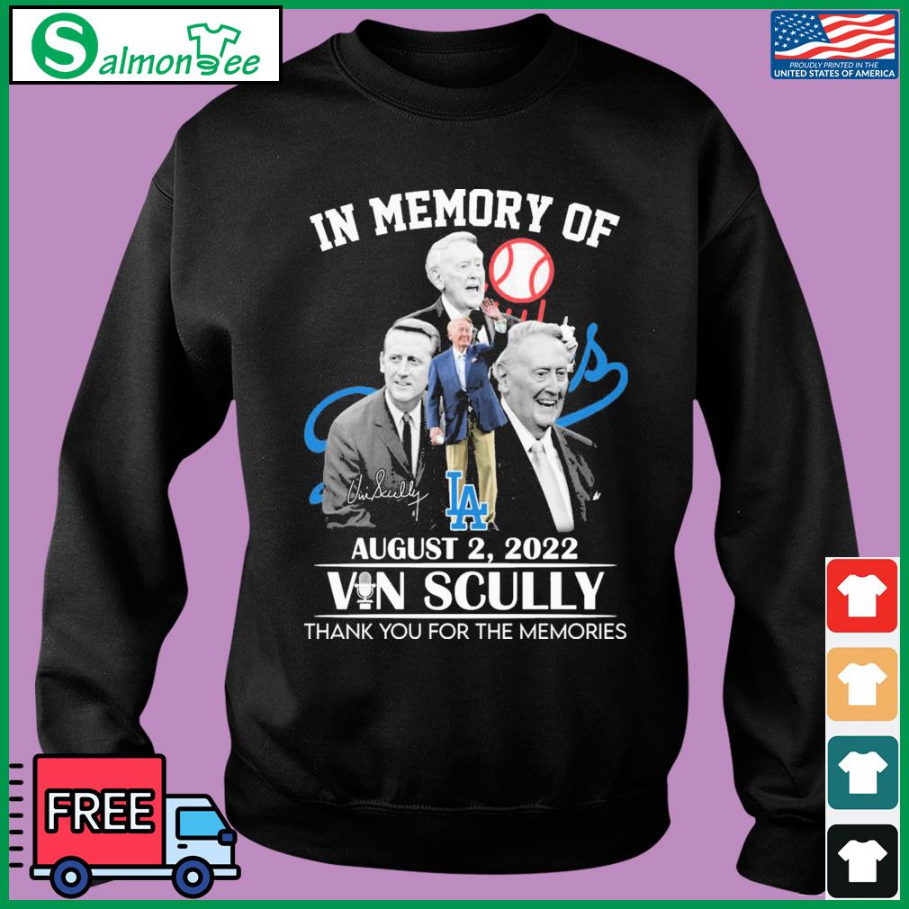 Official in Memory Of Vin Scully Memories T Shirt, hoodie, sweater