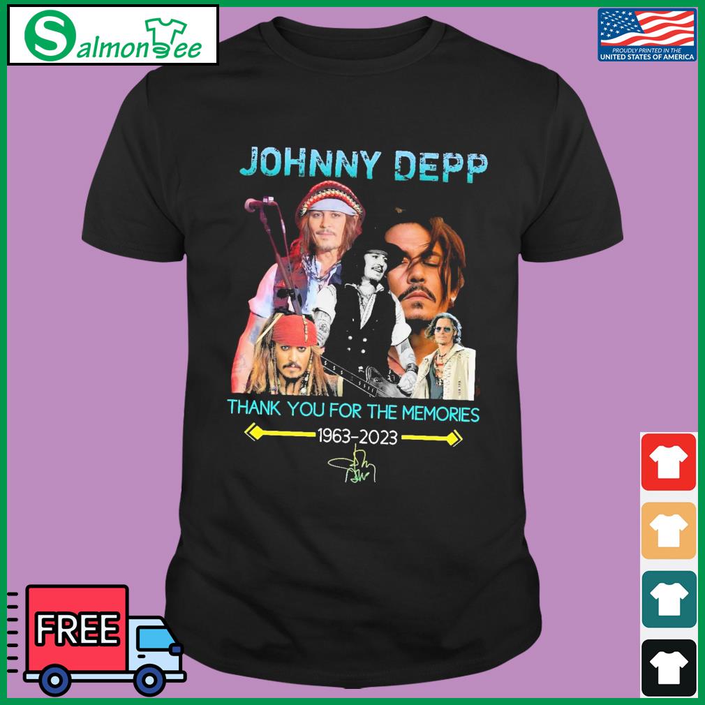 Official Johnny Depp thank you for the memories 1963-2023 signature ...