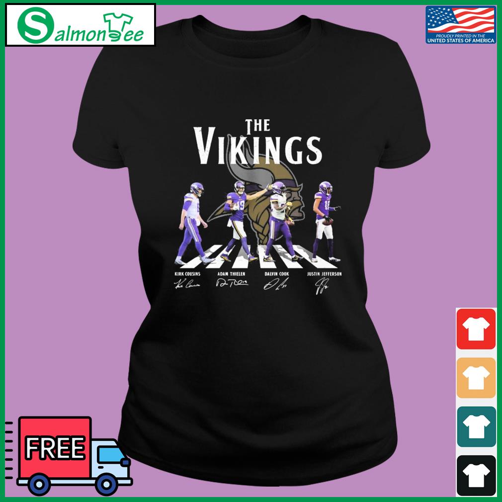 Official the Vingkings Abbey Road Kirk Cousins Adam Thielen Dalvin