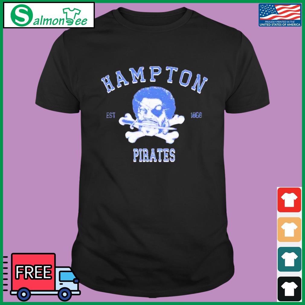 Youth White Hampton Pirates Logo Comfort Colors T-Shirt